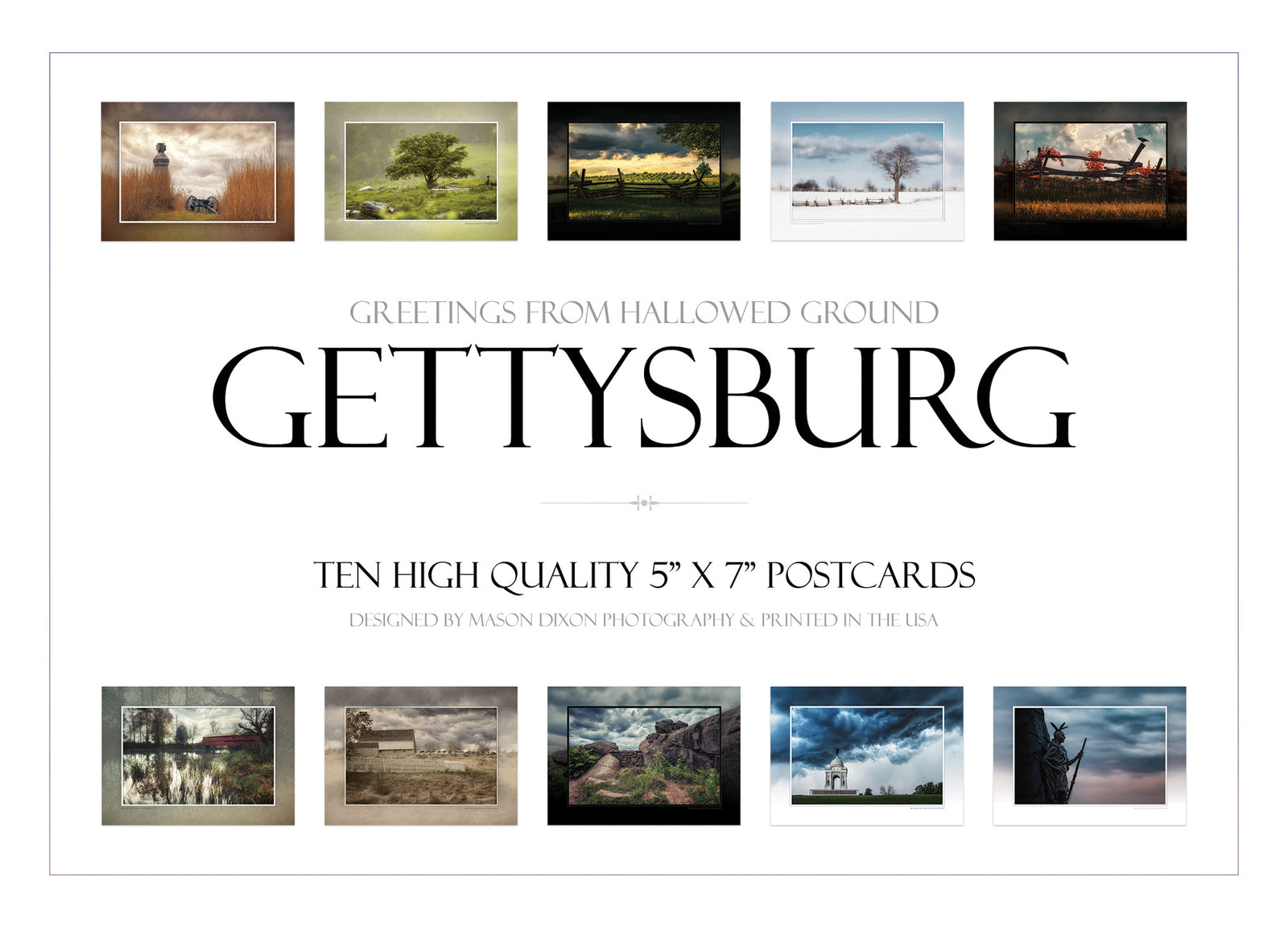 Gettysburg Postcards - Set of 10