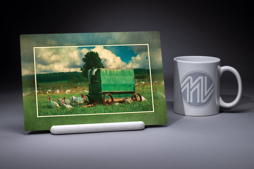 "Turkey Dinner" 6x9 Metal Print with Stand