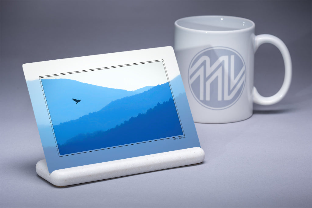 &quot;Soaring Among the Mountain Tops&quot; 4x6 Metal Print &amp; Stand