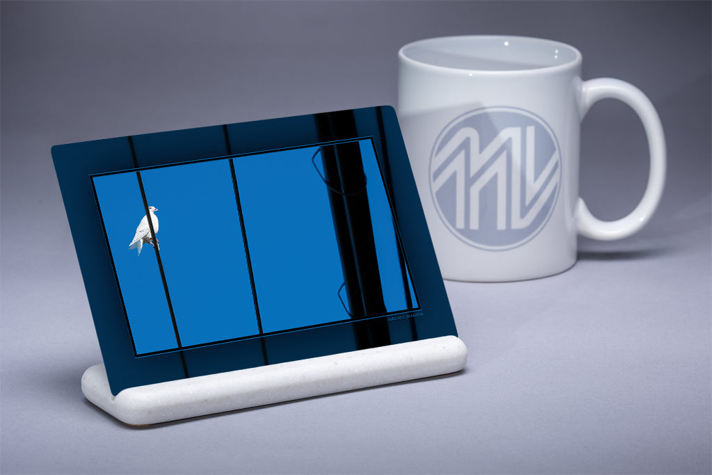 &quot;Bird on a Wire&quot; 4x6 Metal Print &amp; Stand