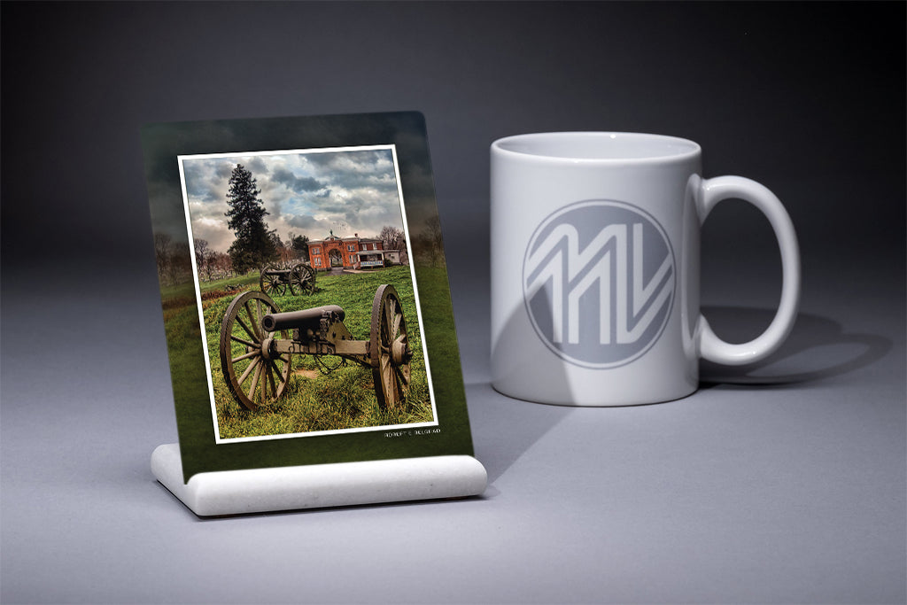 &quot;Evergreen Artillery - Redux&quot; 4x5 Metal Print &amp; Stand