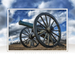 "Big Gun, Blue Sky" 4x5 Metal Print & Stand