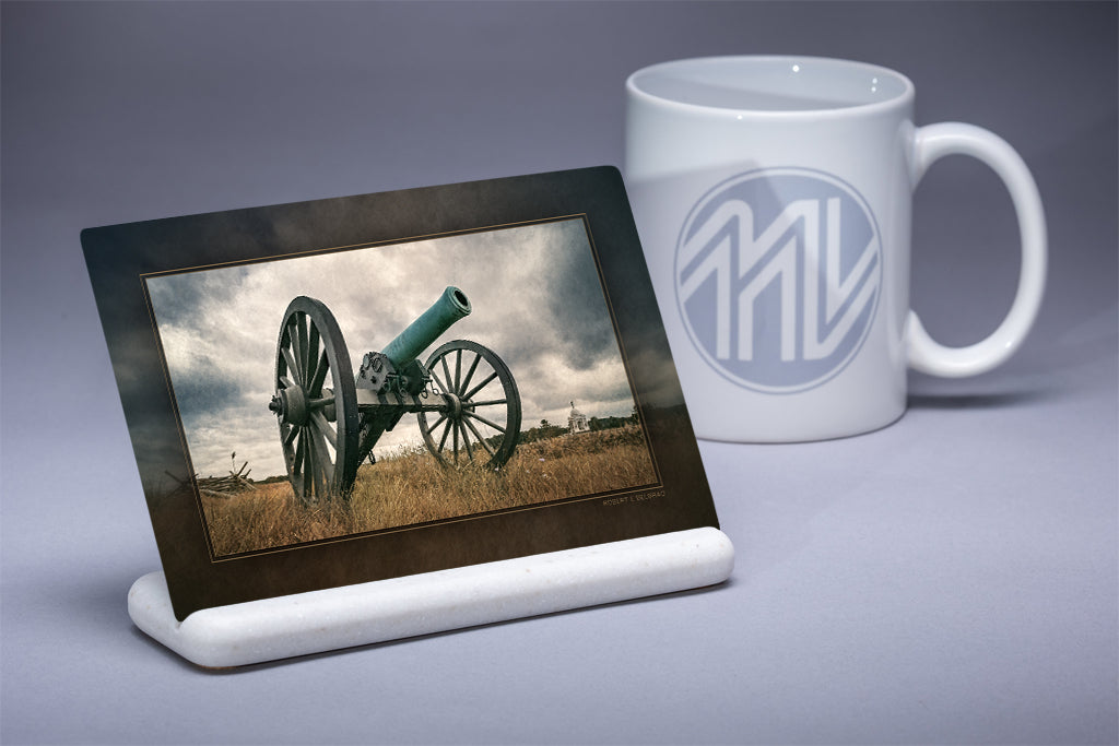 &quot;Blue Defender&quot; 4x6 Metal Print &amp; Stand