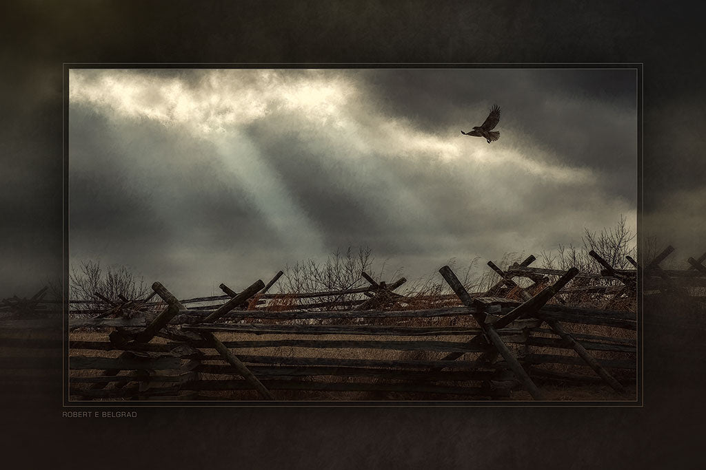 &quot;An Ill Wind on the Battlefield&quot; 4x6 Metal Print &amp; Stand