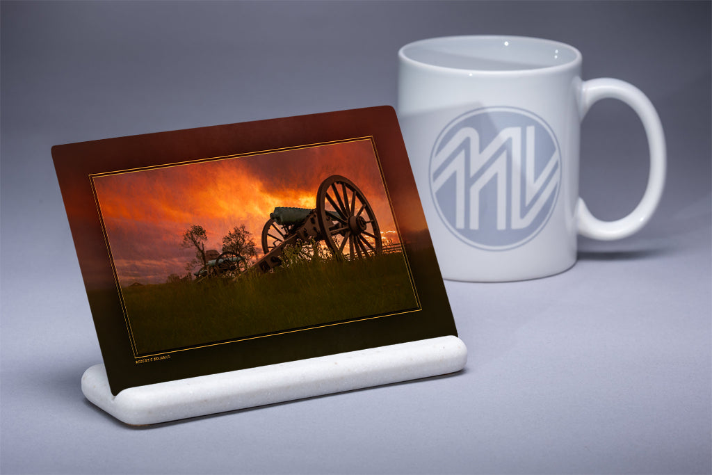 &quot;Battery at Dusk&quot; 4x6 Metal Print &amp; Stand