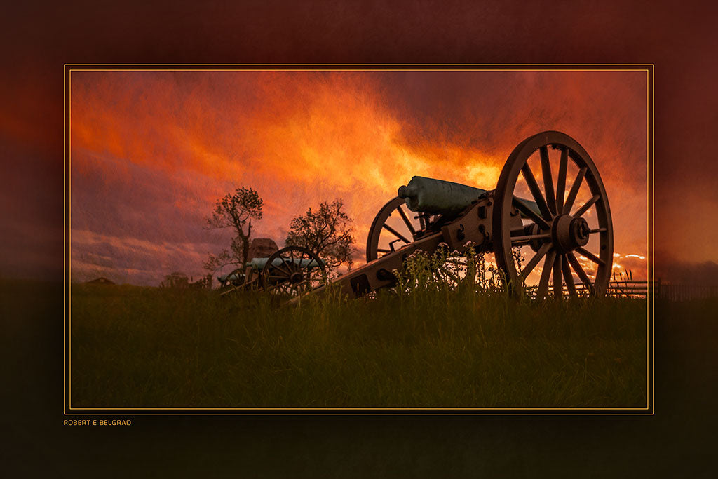 &quot;Battery at Dusk&quot; 4x6 Metal Print &amp; Stand