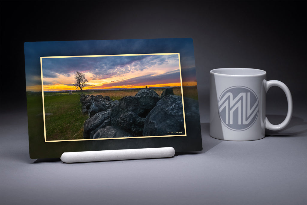 &quot;Angle Wall&quot; 6x9 Metal Print with Stand