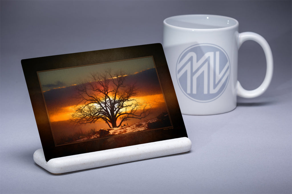 &quot;Witness to Conflagration&quot; 4x6 Metal Print with Stand