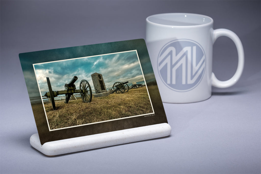 "Gettysburg Guns" 4x6 Metal Print & Stand