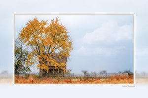 "Weikert Farm in Autumn" 4x6 Metal Print & Stand