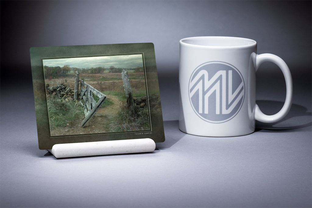 &quot;Forgotten Gate&quot; 4x5 Metal Print &amp; Stand