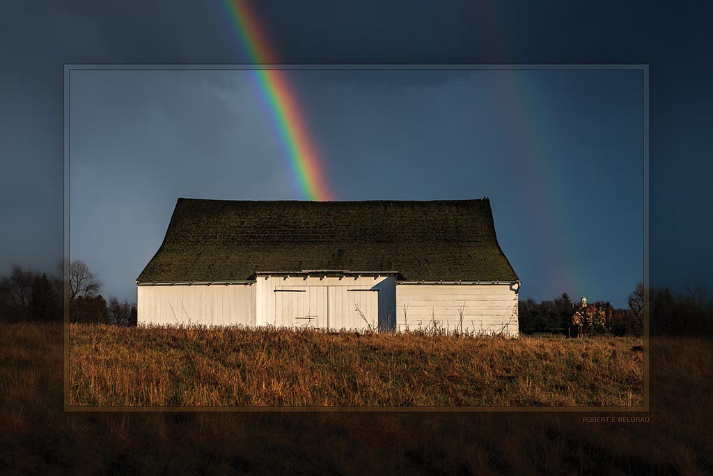 &quot;McPherson Double Rainbow&quot; 4x6 Metal Print &amp; Stand