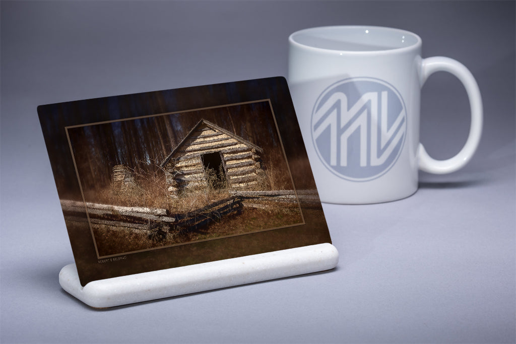"Valley Forge Cabin" 4x6 Metal Print & Stand