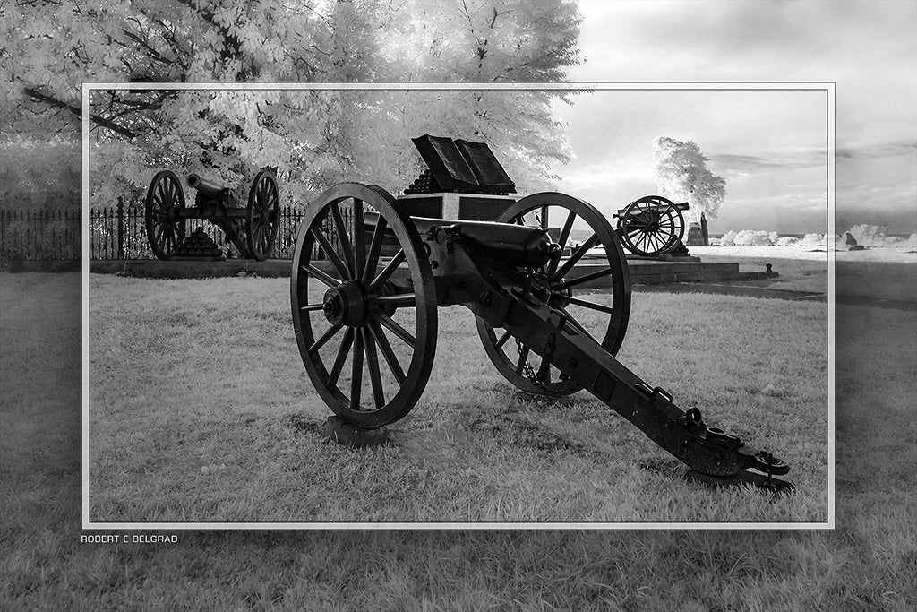 &quot;High Water Mark - Infrared&quot; 4x6 Metal Print &amp; Stand