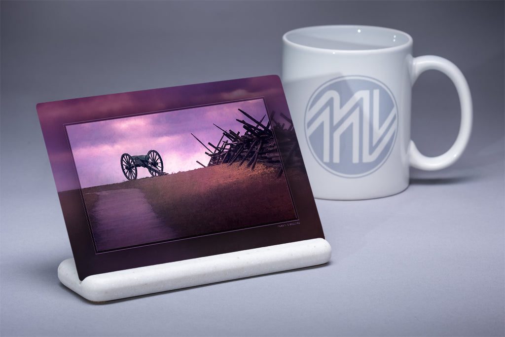 &quot;A Single Southern Gun&quot; 4x6 Metal Print &amp; Stand