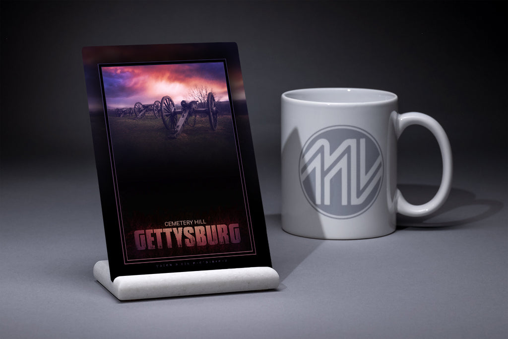 &quot;Cemetery Hill&quot; 4x6 Metal Print &amp; Stand