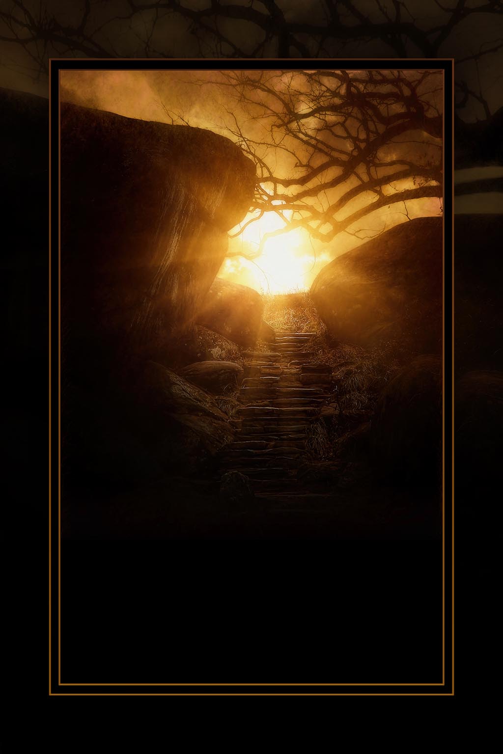 &quot;Devil&#39;s Stairway&quot; 6x9 Metal Print &amp; Stand