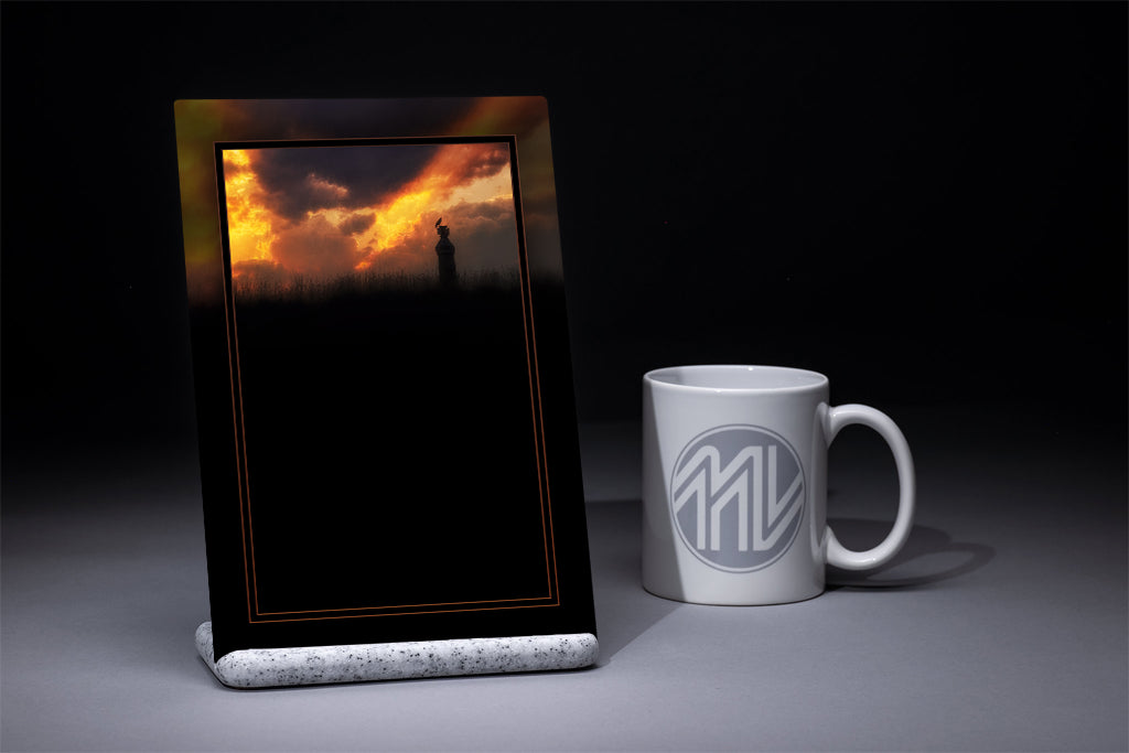 &quot;Hallowed Ground&quot; 6x9 Metal Print &amp; Stand