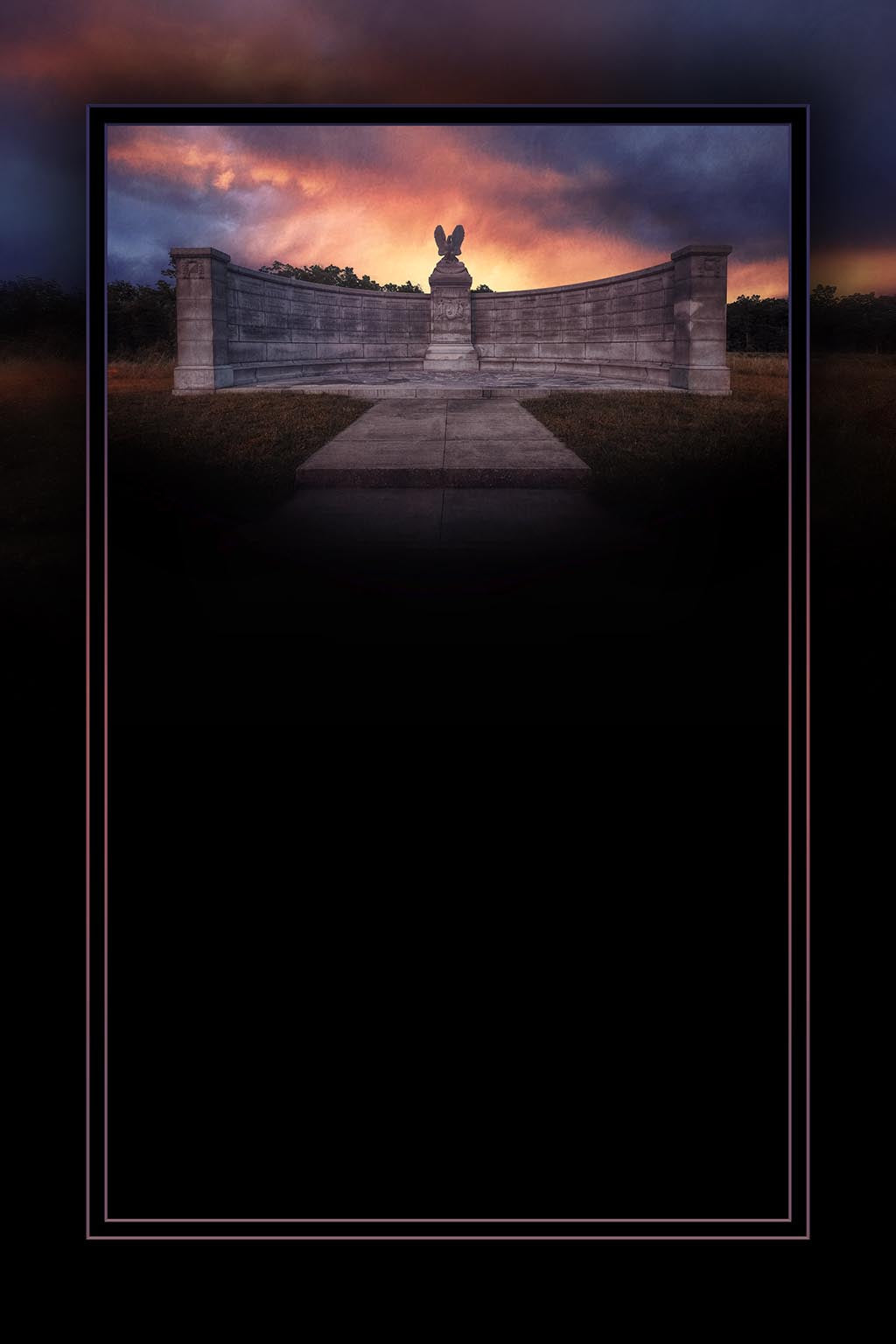 "New York Auxiliary Monument" 6x9 Metal Print & Stand