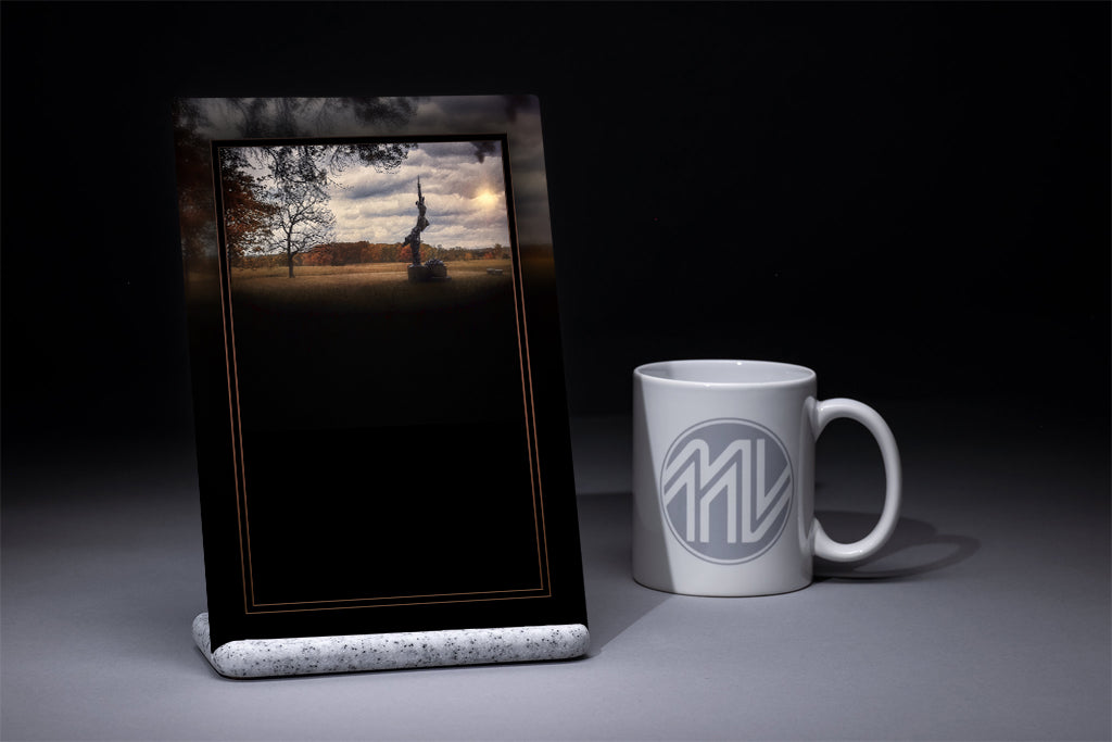 &quot;Louisiana Monument&quot; 6x9 Metal Print &amp; Stand