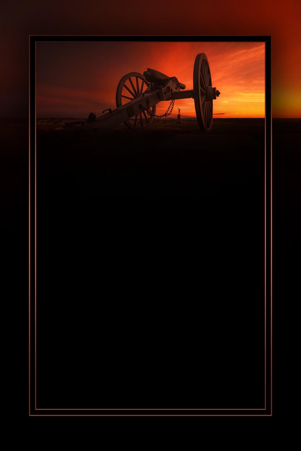&quot;Cushing&#39;s Battery&quot; 6x9 Metal Print &amp; Stand