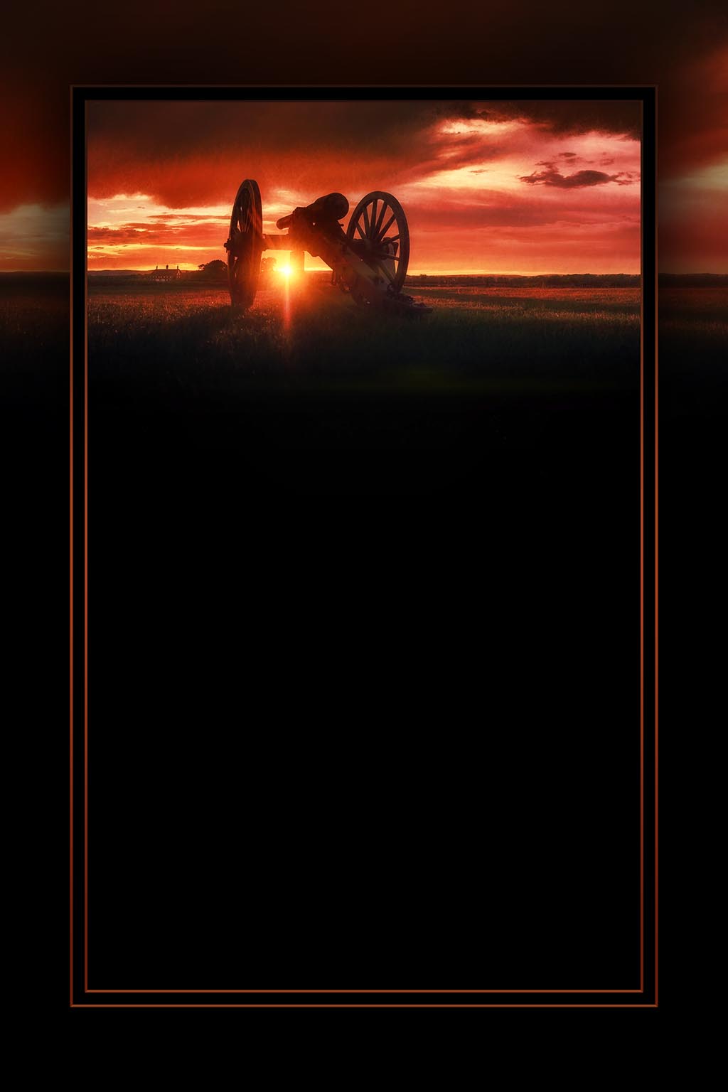 "Cemetery Ridge" 6x9 Metal Print & Stand