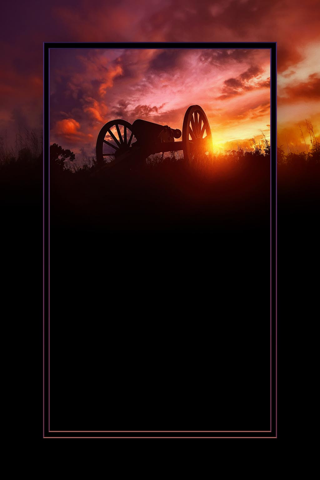 "Sunset on Hallowed Ground" 6x9 Metal Print & Stand