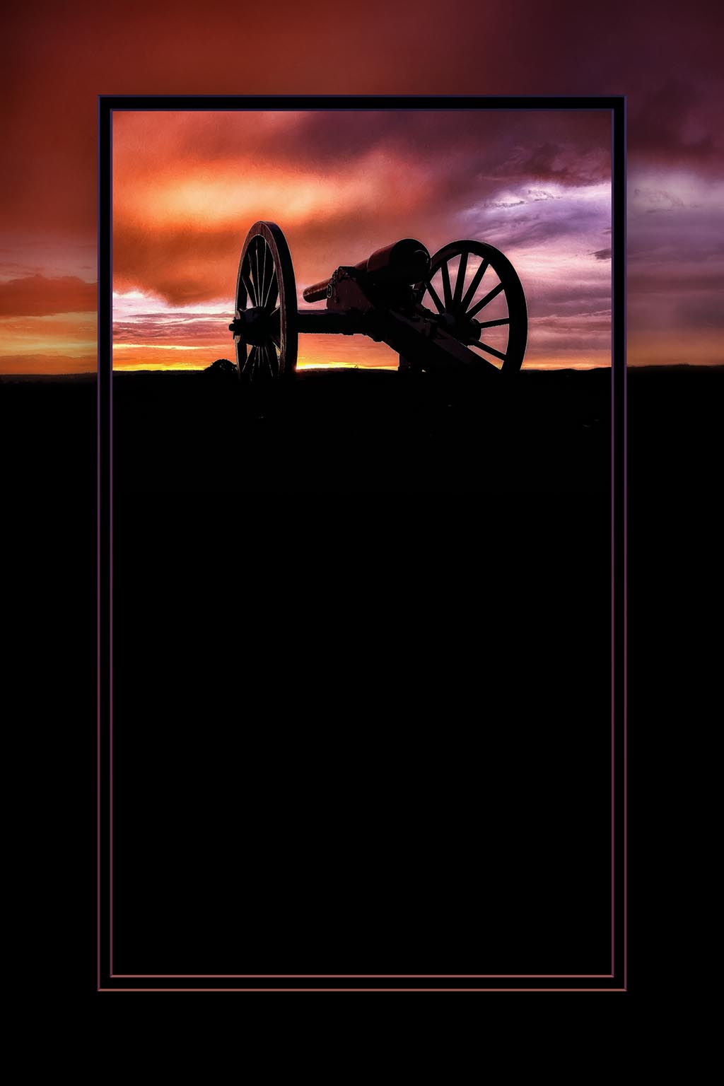 "Neon Storm, Right" 6x9 Metal Print & Stand