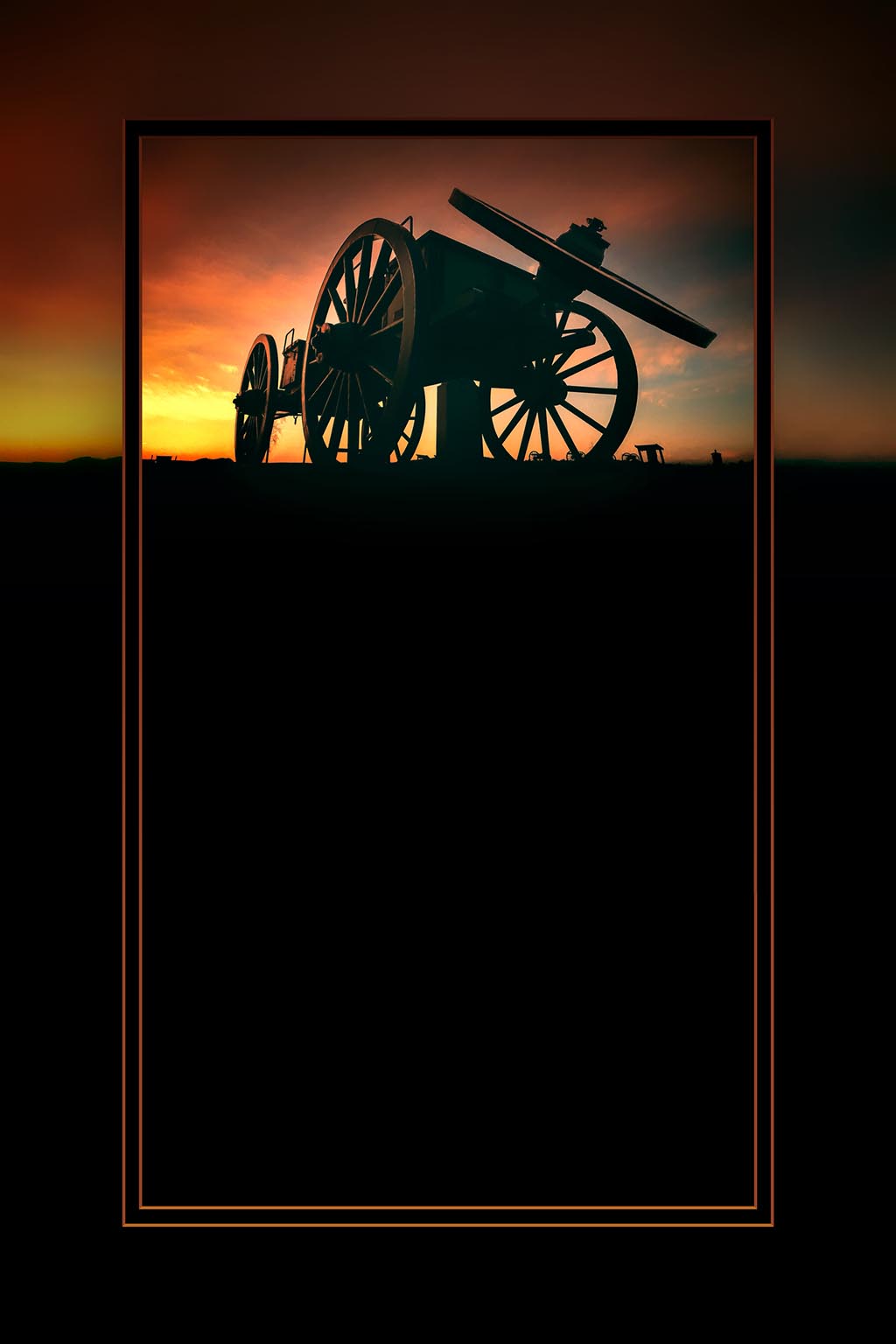 "Vintage Caisson" 6x9 Metal Print & Stand