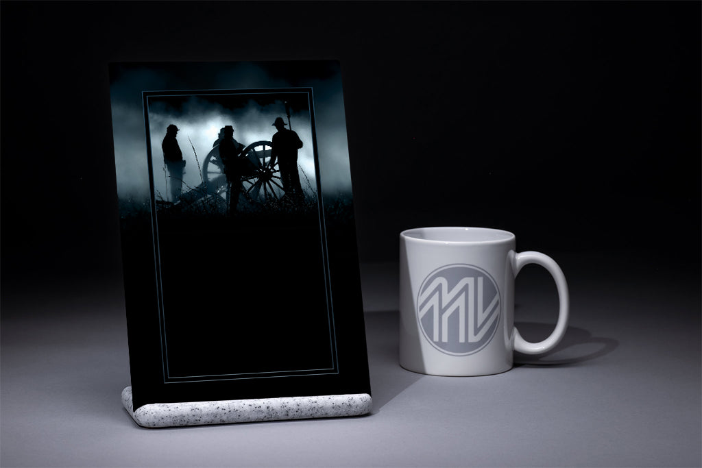 "Moonlight Cannonade" 6x9 Metal Print & Stand