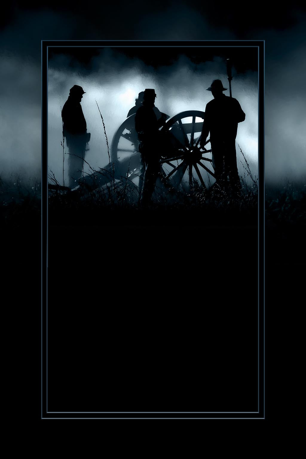 "Moonlight Cannonade" 6x9 Metal Print & Stand