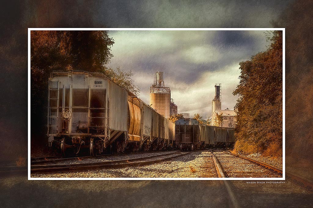 &quot;End of the Line&quot; 6x9 Metal Print with Stand