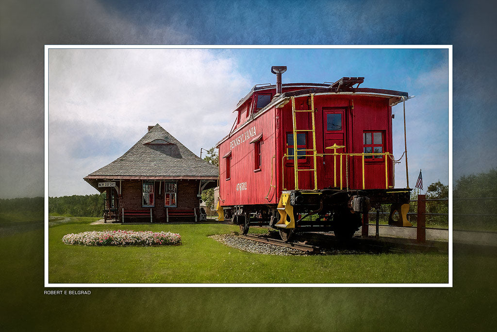 &quot;New Oxford Station&quot; 4x6 Metal Print &amp; Stand