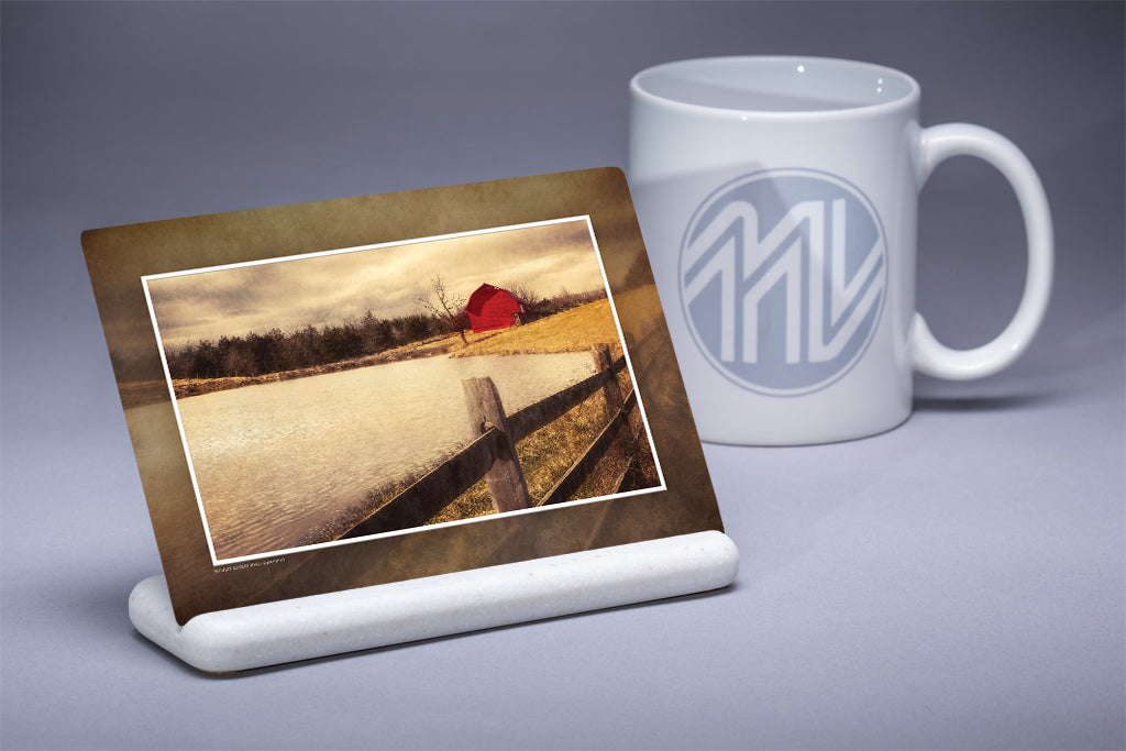 &quot;Virginia Farm&quot; 4x6 Metal Print &amp; Stand