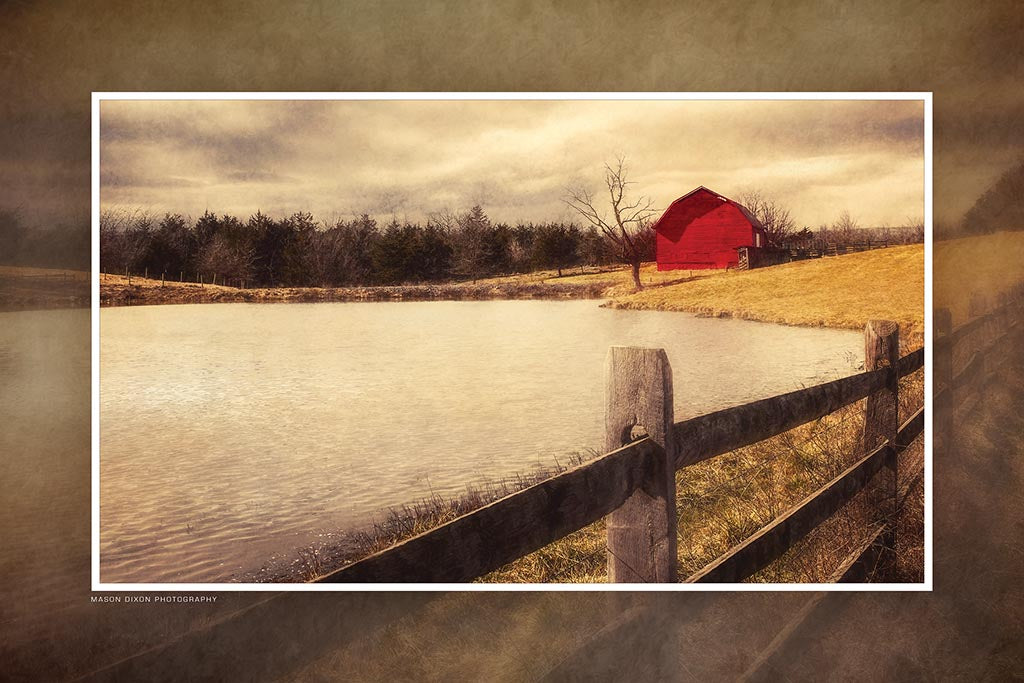 &quot;Virginia Farm&quot; 4x6 Metal Print &amp; Stand