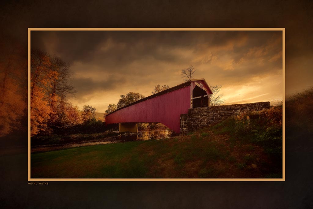 "Bridge to Oblivion" 6x9 Metal Print with Stand