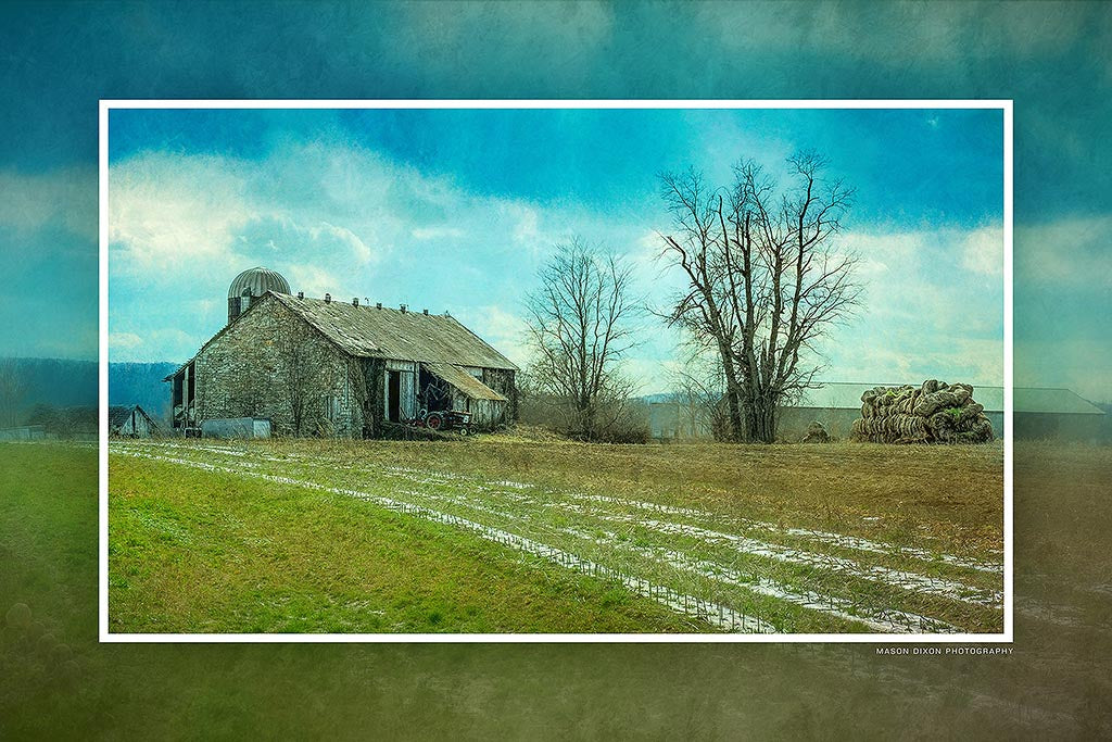 "Generational Farming" 6x9 Metal Print with Stand