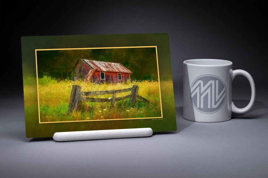 "Gated Community" 6x9 Metal Print with Stand