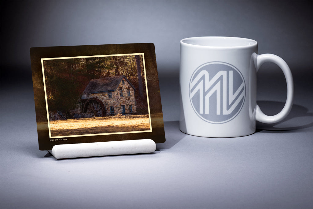 &quot;Old Virginia Mill&quot; 4x5 Metal Print &amp; Stand