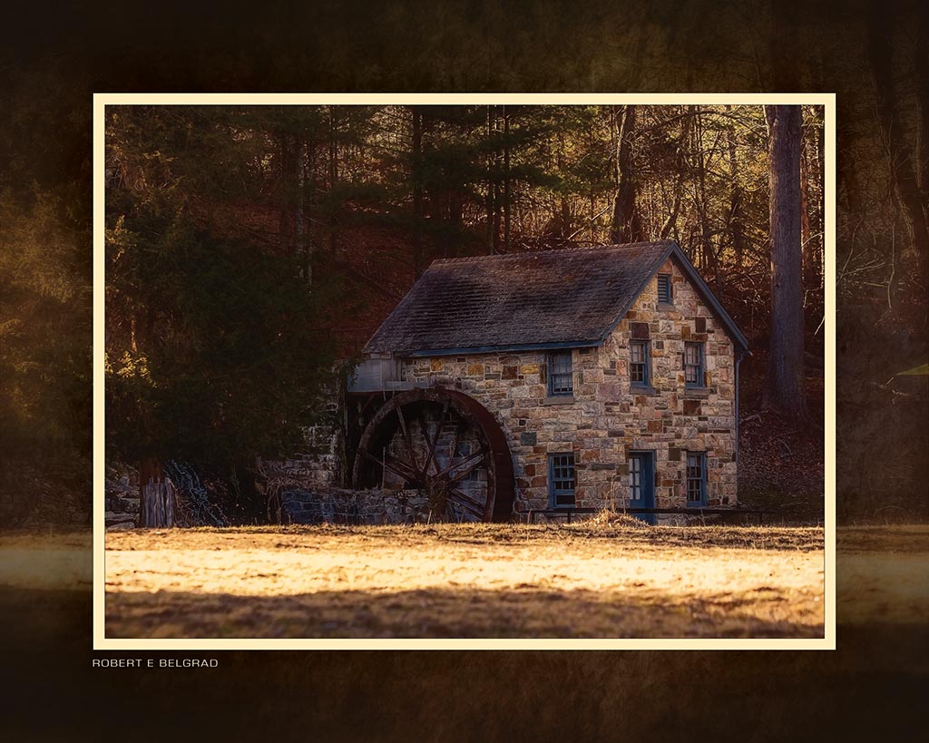 &quot;Old Virginia Mill&quot; 4x5 Metal Print &amp; Stand