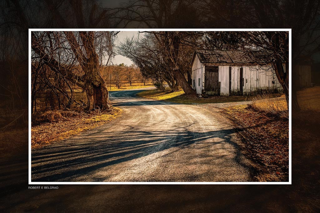 &quot;Twists and Turns&quot; 4x6 Metal Print &amp; Stand