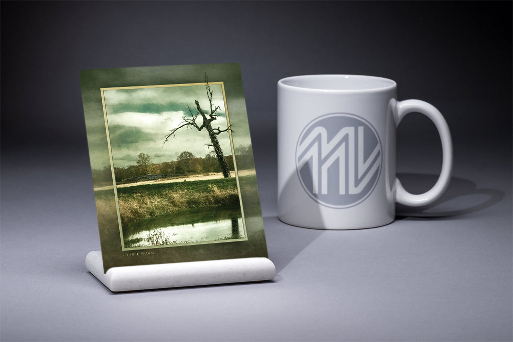 "Silent Reflection" 4x5 Metal Print & Stand