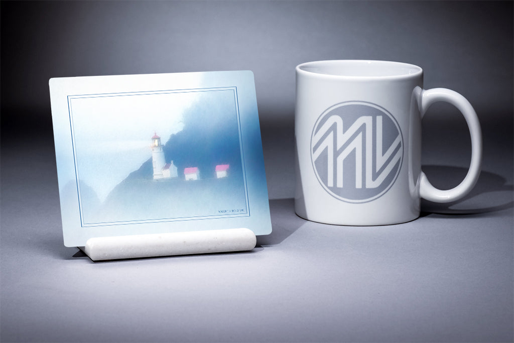 &quot;Heceta Head Lighthouse&quot; 4x5 Metal Print &amp; Stand