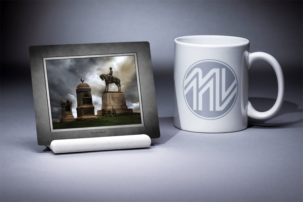 &quot;Cemetery Hill Tableau&quot; 4x5 Metal Print &amp; Stand