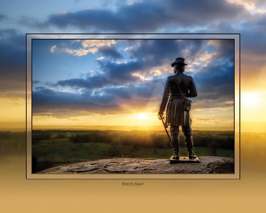 &quot;G. Warren at Sunset&quot; 4x5 Metal Print &amp; Stand