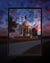 "Pennsylvania Monument at Dramatic Dusk" 4x5 Metal Print & Stand