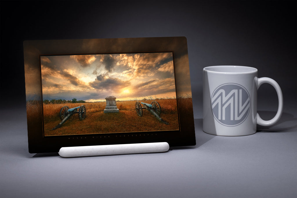 &quot;Second Connecticut Light Battery&quot; 6x9 Metal Print &amp; Stand