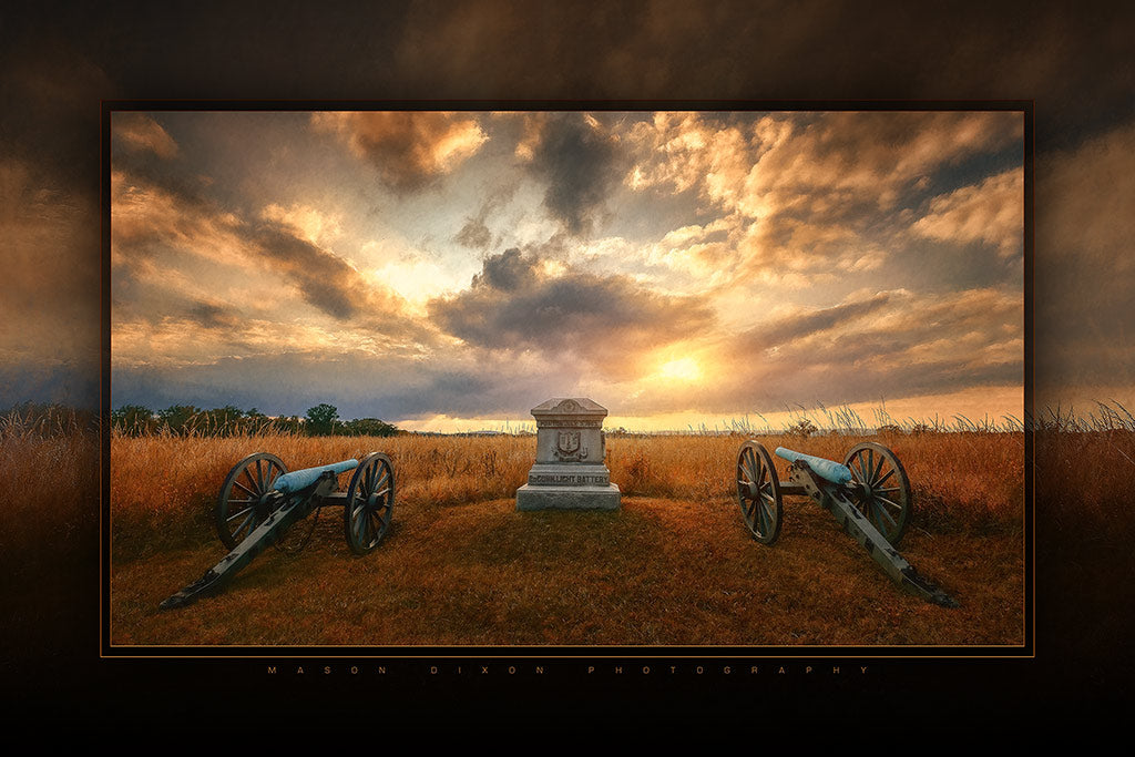&quot;Second Connecticut Light Battery&quot; 6x9 Metal Print &amp; Stand
