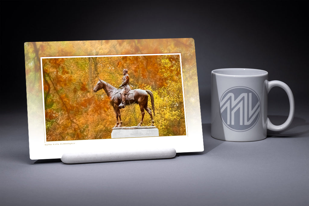 &quot;Lee and Traveller&quot; 6x9 Metal Print &amp; Stand