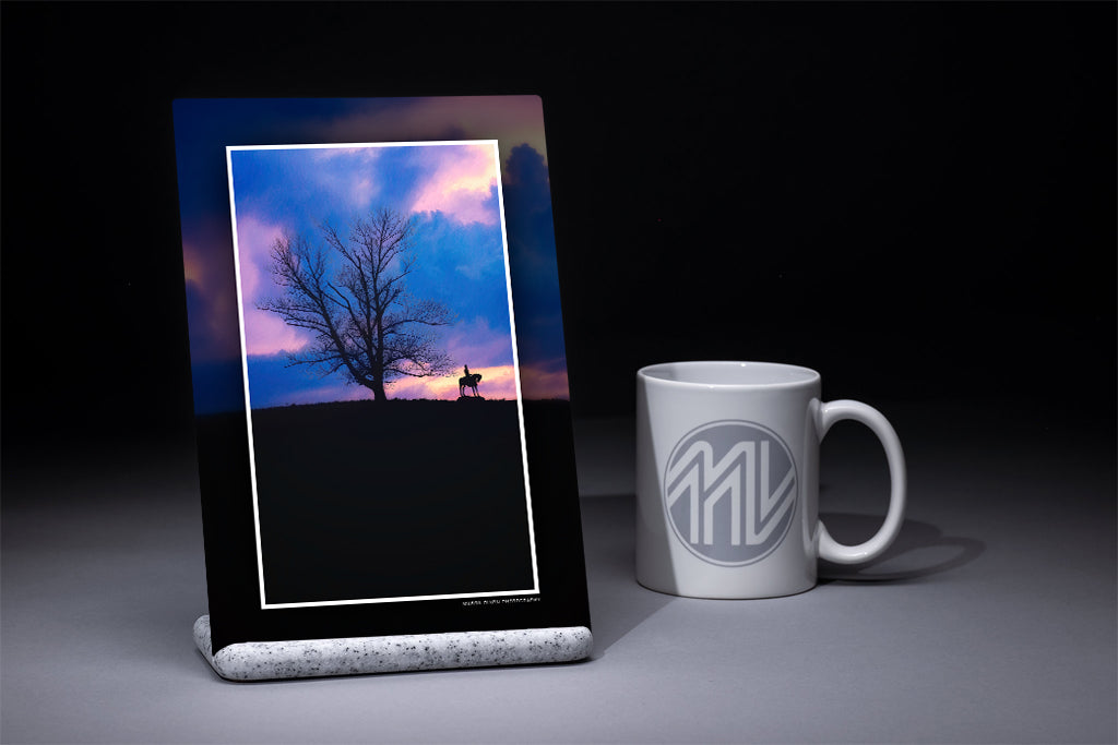 &quot;Otis Howard at Cemetery Hill&quot; 6x9 Metal Print &amp; Stand